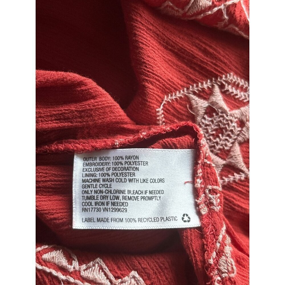 Knox Rose Women's Dark Orange Lightweight Dress - Picture 7 of 7